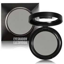 Matte Grey Single Eyeshadow - Pressed Fine Powder, Intensely Pigmented for Longwear Day & Night Looks, Wet & Dry Application, Suitable for All Skin Tones, Mineral Oil Free