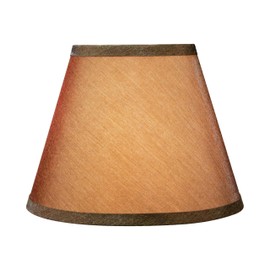 Aspen Creative 32429 Transitional Hardback Empire Shape Spider Construction Lamp Shade in Brown, 9" wide (5" x 9" x 7")