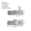 Worm Gear Motor Self Locking Reversible High Torsion Adjustable Speed