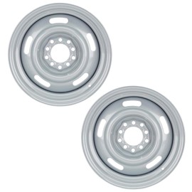 GM Rally Dual Pattern Set, 4.5"-4.75" Silver 15x7