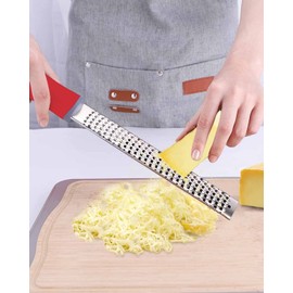 (Recommended by Professional Chefs) Cheese Grater, Grater, Carrot Shipper, Cheese Shaving, Parmesan Cheese, Ginger, Garlic, Red