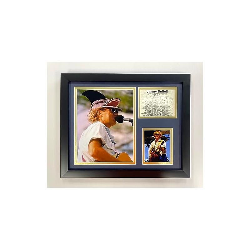 Legends Never Die, Inc. Jimmy Buffet | 12"x15" Framed Photo