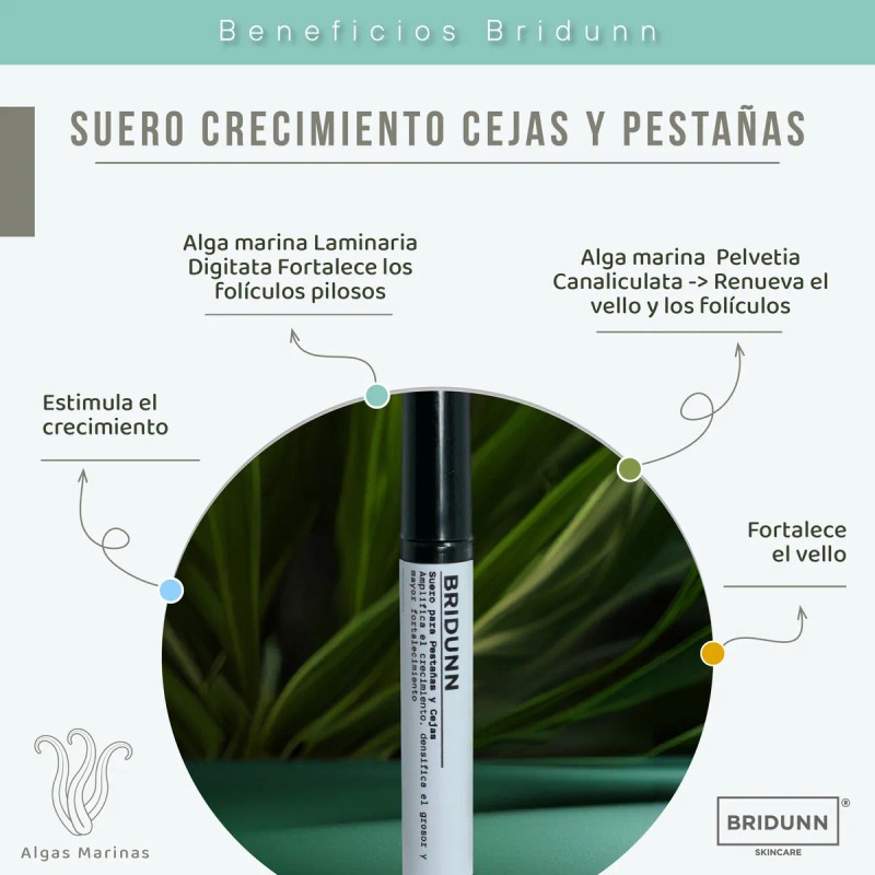 Suero Crecimiento Pestanas Y Cejas, Ingredientes Naturales