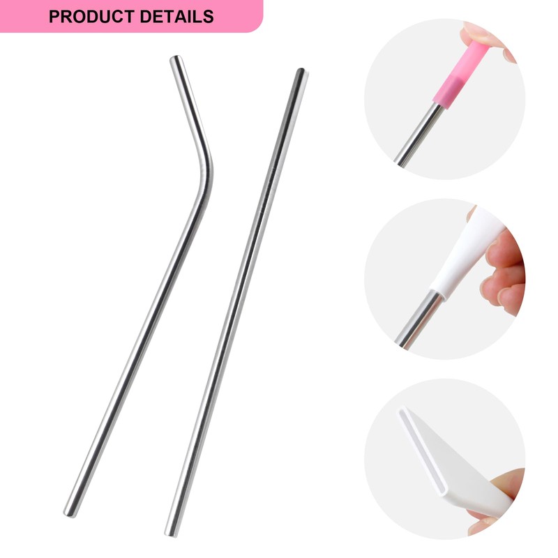 Stainless Steel Straw Blow Nozzles Set for Acrylic Paint Pouring