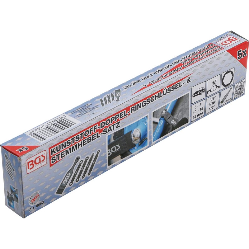 BGS 6663 | Plastic Double Ring Spanner & Mortising Lever