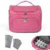 Travel Semi-Rigid Cosmetic Bag 25cm Cosmetic Bag KINSTON, Set Pink