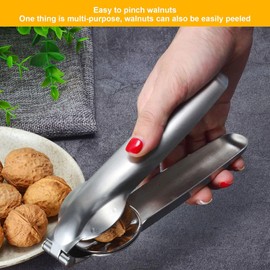Cortador de Castañas, Cascanueces de Acero Inoxidable 304 con Mango Antideslizante Cascanueces Portátil Abridor de Nueces de Pistacho Cuchillo de Nueces para Triturar Nueces Nueces Castañas