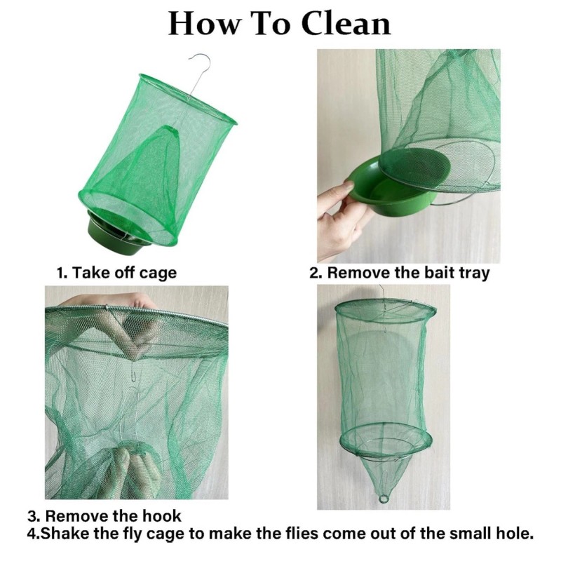 DKEP 8 Pack Ranch Fly Traps Outdoor Hanging Fly Trap