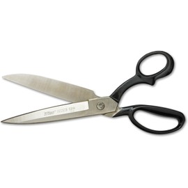 Crescent Wiss 12" Wide Blade Bent Handle Industrial Shears - Professional Heavy Duty Utility Scissors Tool for Sewing Fabric, Upholstery, Carpet & Drapery - W22W