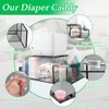 NANYEZH Acrylic Diaper Caddy, Baby Wipes Organizer for Changing Table,
