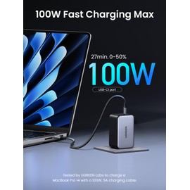 UGREEN UGREEN 100W USB C Charger Block Nexode X 3-Port GaN Foldable PPS Fast Compact Power Adapter for MacBook Pro, iPad Pro/Air, iPhone 15, Galaxy S24 Ultra, Pixel 8 Pro, Steam Deck