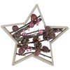 Northlight Ornaments and Pinecones Star-Shaped Birch Wood Christmas Decoration -