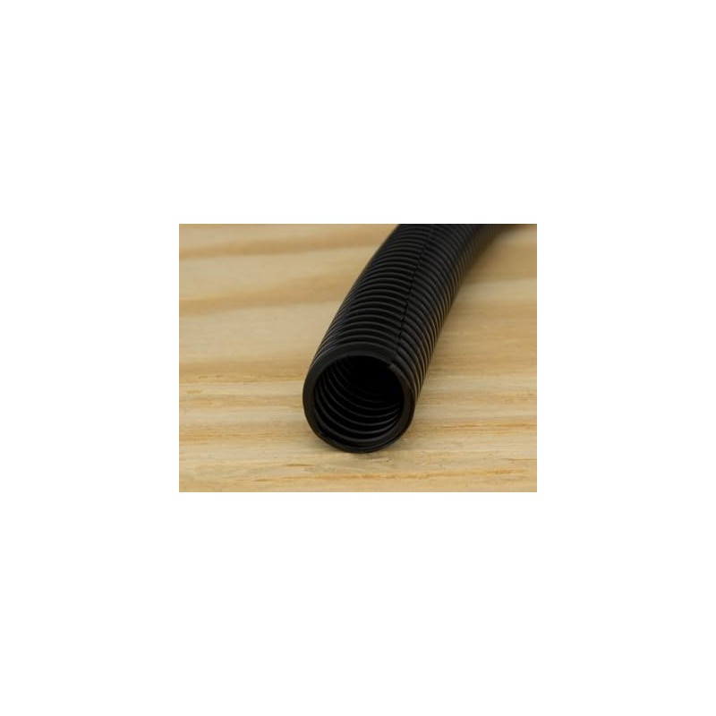 Secure 1/2 Inch Black Flexible Split Loom - 10 Foot