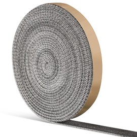 Pushglossy Self Adhesive Stove Window Glass Gasket Tape 1" Width 300" Length Fiberglass Flat Stove Door Glass Gasket Self Stick Flat Gasket Tape for Stove and Fireplace Window Glass