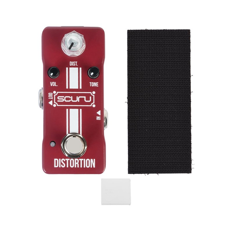 xinyee SCURU Guitar Distortion Effects Pedal DIST/VOL/TONE High Gain Amps