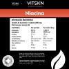 Niacina Vitamina B3 Súper Premium Vit & Skn 60 Cápsulas