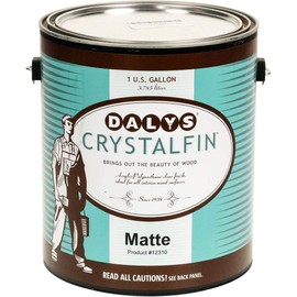 Daly's CrystalFin Acrylic Polyurethane Clear Wood Finish, Matte, 1 Gallon
