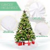 Faux Fur Tree Skirt White Christmas Tree Skirt for Merry
