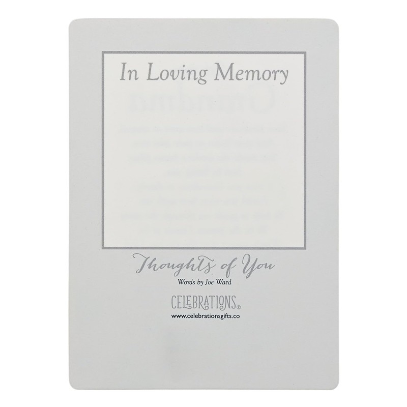 Female/Girl Graveside Memorial Card Plastic coated and Waterproof 16.5cm x