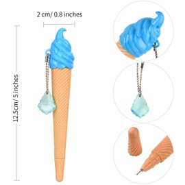 12 Pieces Ice Cream Pen Novelty Cute Ink Pen Assorted Color Writing Pen for Kids School Supplies Party Favor