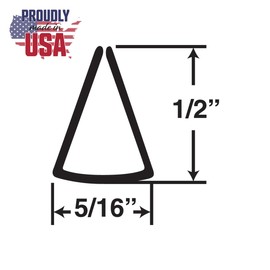 Outwater Plastics 131-Cl-8 Clear 1/4 Inch Rigid Vinyl Plastic Clear Plastic U Channel C Channel 96 Inch Lengths (Pack of 13 Pieces, 104 feet Total)