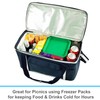Picnic at Ascot 8025-BLB 42 Can Hybrid Semi-Rigid Folding Cooler,