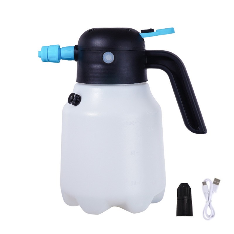 Handheld Pump Watering Sprayer 1.8L Electric Car Cleaning Bottle Practical