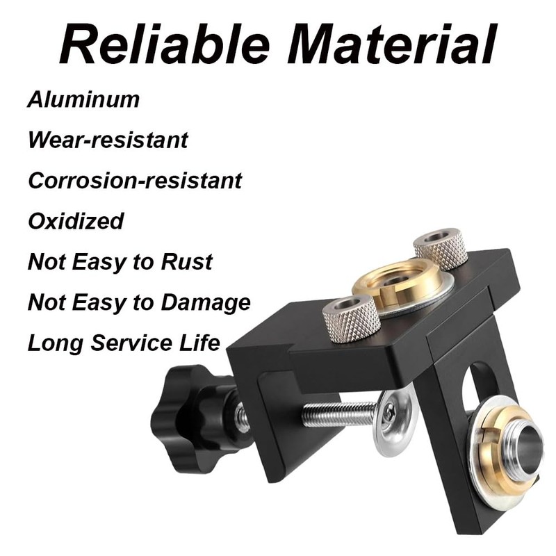 3 in 1 Pocket Hole jig kit, Self Centering Woodworking