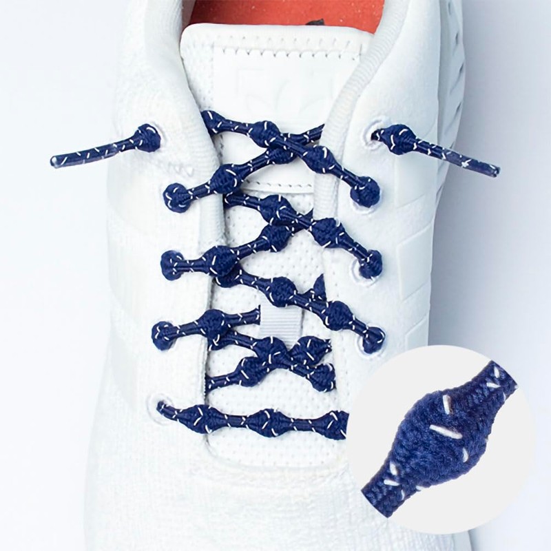 Reflective Material! No Tie Shoelaces Caterpillan + (Plus), 23.6 inches