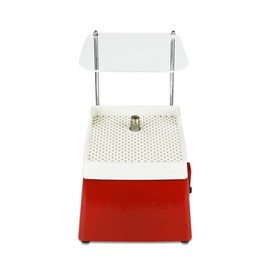 Portable Glass Grinder, 110V 65W Mini Ceramic Edge Grinder with 5/8" and 1" Grinding Bits with Acrylic Stopper for Processing Glass Ceramics, Red