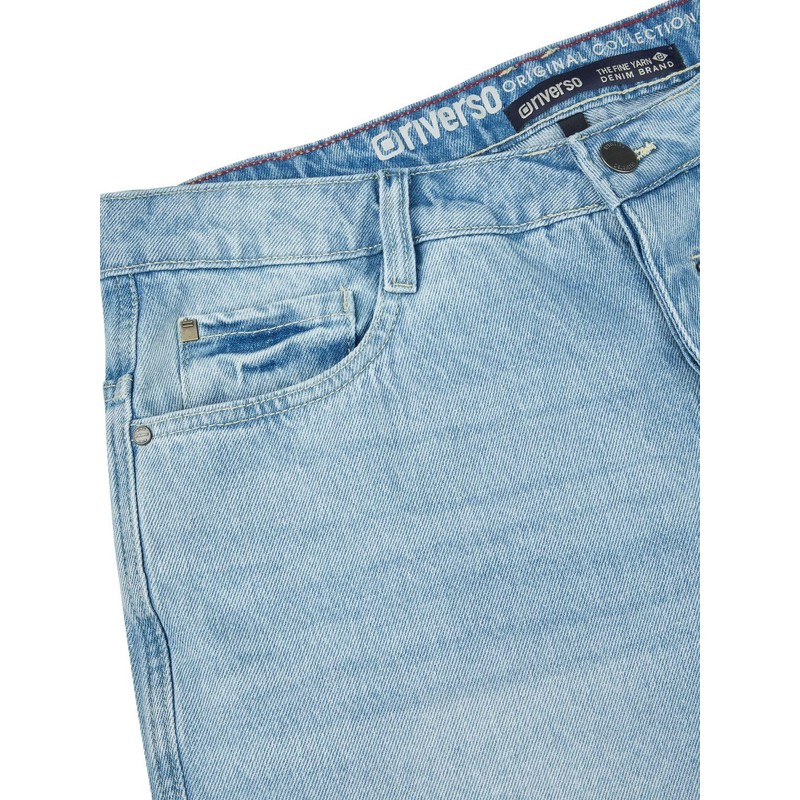 riverso RIVAshton Men's Loose Fit Jeans Shorts Summer Denim Cotton