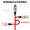 EBXYA XLR Cables 10ft - Premium Balanced 3-Pin XLR Male
