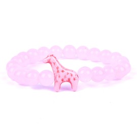 Fahlo Giraffe Tracking Bracelet, Elastic, supports Somali Giraffe Project, one size fits most for Men and Women (Kenya Orchid Pink)