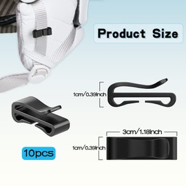 Mask Holder Ski Helmet Mask Holder 5 Pairs Quick Installation Holder to Attach Masks to Helmet Unisex Mask Holder Ski Helmet Clip (5 Pairs)