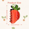 Easter Carrot Hair Claw Clips - 2-Pack Spring Cute Hair
