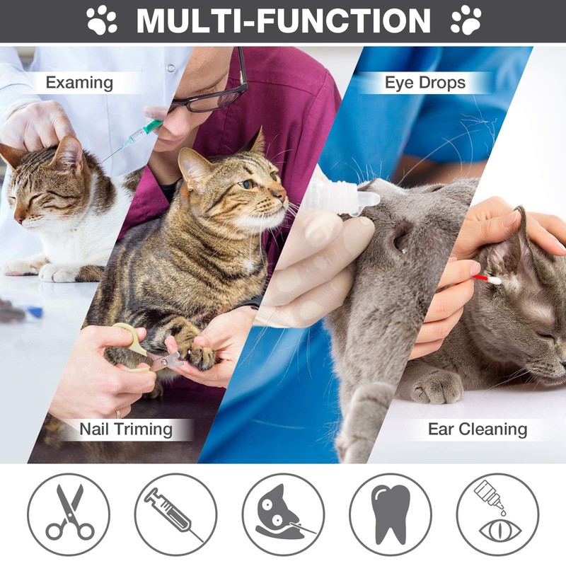 Cat Shower Net Bag Grooming Bathing Adjustable Washing Bag Multifunctional