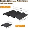 NEETBU 6PCS Expandable Spice Drawer Organizer Insert, Adjustable Tiered Countertop