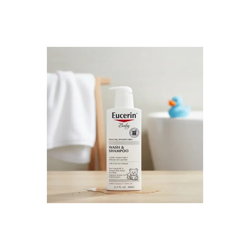 Eucerin Baby Jabon y Shampoo 2 en 1 400 ml