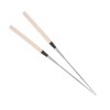 Stainless Steel Chopsticks Japanese Sushi Chopstick with Wood Handle Kitchen