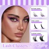 Eyelash Extensions Set, 80D + 100D, Manga Spiky Lash Cluster