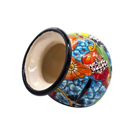Talavera Pottery Store Welcome Planter Medium Hand Painted Pot Indoor Outdoor Multi Colored Glazed Puebla