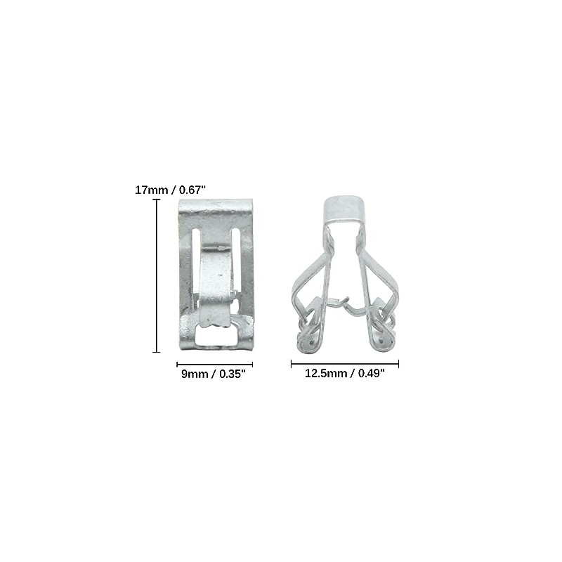 sourcing map Car Dashboard Holder Console Instrument Panel Metal Clip