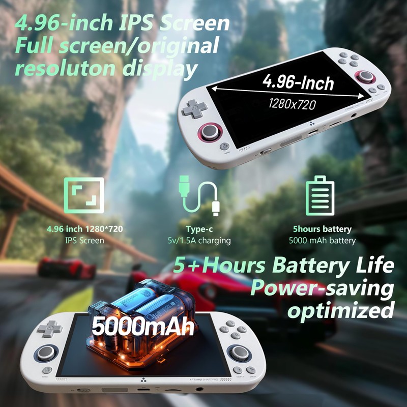 Trimui Smart Pro Handheld Game Console, Retro Hand Held Video