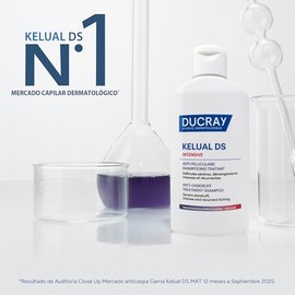 Ducray Kelual DS Intensive Shampoo Anticaspa para Caspa Severa y Comezón Intensa, Alivia la Picazón y Ardor, Ideal para Control de la Crisis de Dermat
