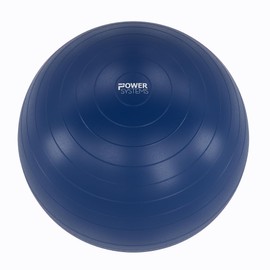 Power Systems Versa Ball Pro Stability Ball - Large Gym, Chair or Birthing Ball (Navy, 65cm)
