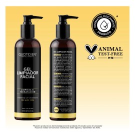 Gel Limpiador Facial Con Vitamina C + Vitamina E + Aloe Vera - Cuidado Facial - Skin Care Para Todo Tipo De Piel - Skincare Limpieza Facial Piel Grasa - Sin espuma 235ml