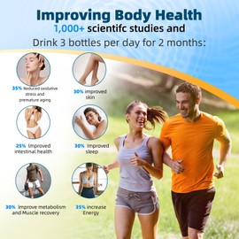 Yuloigan Hydrogen Water Bottle with SPE PEM Tech - 3Min 1500PPB Rapid Hydrogen Generator, 14oz Portable Glass Water Bottle, Long-Lasting H2 Retention, Health Gift for Husband, Wife, Friends, Travel​