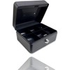 Bargain Factory Metal Money Box Tin 6" Steel Cash Safe