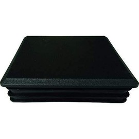 Alinco AC314K2 Resin Cap for Square Pipe 100, Black (Pack of 2)