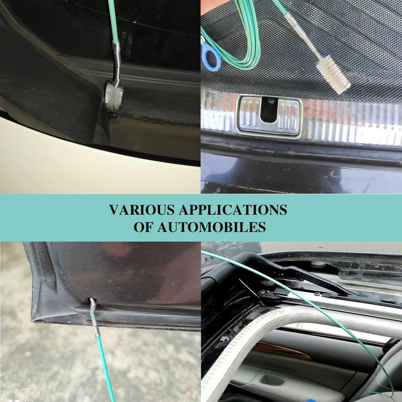 Auto Sunroof Drain Cleaning Tool, Tube Cleaning Brush Slim Drain